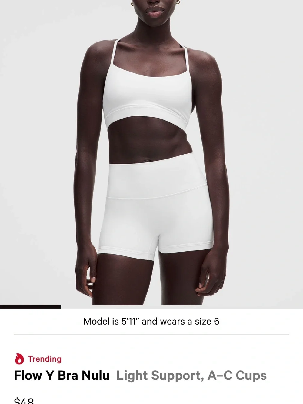 LuluLemon Athletica Light Sage Flow Y Bra Nulu Sports Bra